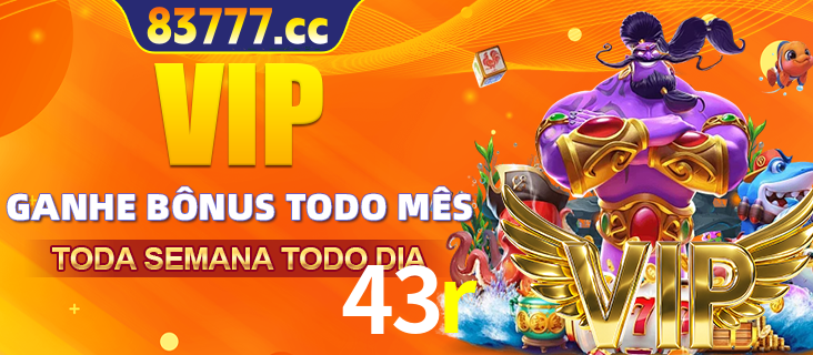 Banner promocional do 43r oferecendo 100% de recompensas adicionais contínuas para quem fizer o login diário (Daily sign-in), com um mascote de coelho.