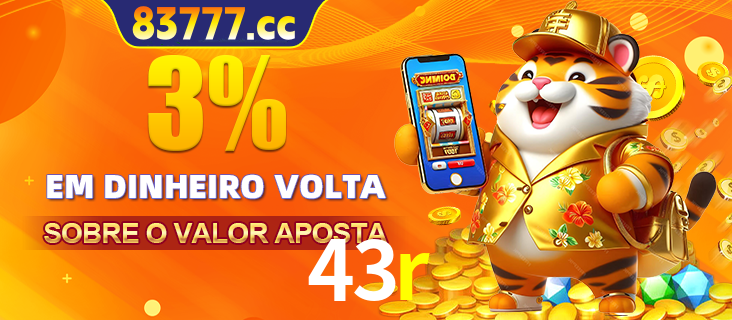 Promoção para baixar e instalar o aplicativo do cassino 43r. O banner oferece uma recompensa de R1aR1aR8, com a imagem de uma cobra sobre moedas de ouro.