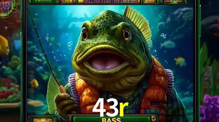 Personagem de peixe pescador do popular jogo de slot com tema de pescaria, uma das emocionantes opções de caça-níqueis para jogar e ganhar no cassino 43r.